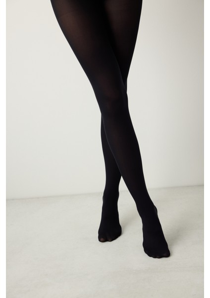 Siyah 2'li Opak 50 Külotlu Çorap-Pentilicious