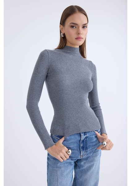 Balıkçı Yaka Uzun Kol Triko Bluz fiyatları