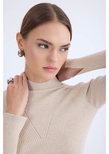 Balıkçı Yaka Uzun Kol Triko Bluz modelleri