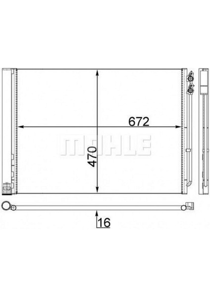 Mtxdpn Klima Radyatoru Bmw F10 F01 N47 N57 B47 B57