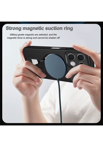 Xiaomi Redmi Note 13 5g Için Manyetik Kılıf, Standlı Karbon Fiber Tasarımlı Tpu Hibrit Telefon Kılıfı, Kırmızı (Yurt Dışından) fırsatları