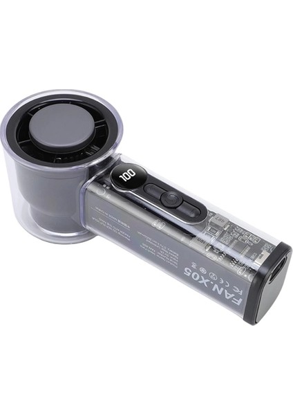 Bfs Şeffaf Kasa El Fanı | 5V 2A | 100 Kademeli Hava Akışı | Type-C Girişli modelleri