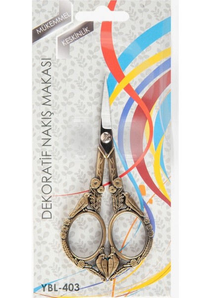 İEG®Nakış Makası Dekoratif Eskitme Kuş YBL-403 Model 24