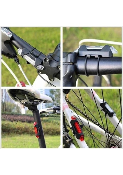 İEG® Usb Şarj Edilebilir Parlak Bisiklet Led Lamba Su Geçirmez Güvenlik Uyarı Arka Lamba Işığı fırsatları
