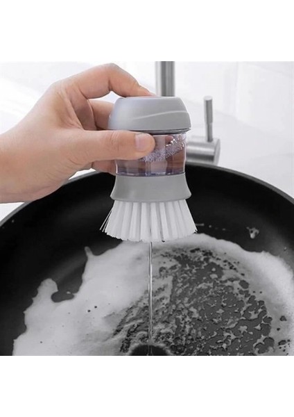 İEG® Deterjan Hazneli Kolay Bulaşık Yıkama Fırçası Bulaşık Sünger