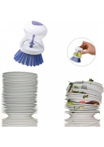 İEG® Deterjan Hazneli Kolay Bulaşık Yıkama Fırçası Bulaşık Sünger fırsatları