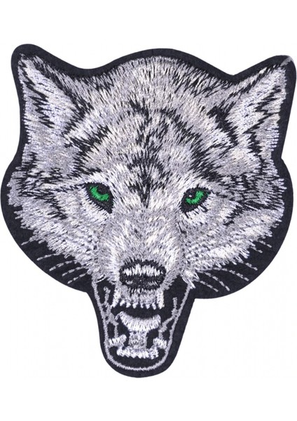 Aplike Ütü İle Yapışan Kurt Yeşilgöz Arma 7x6 cm