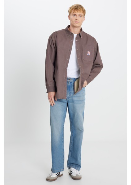 %100 Pamuk Oversize Gömlek Yaka Cepli Ceket modelleri