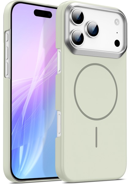 iPhone 17 Pro Için Manyetik Kılıf, Magsafe ile Uyumlu, Ince Sert Pc Mat Telefon Kılıfı, Açık Yeşil (Yurt Dışından)