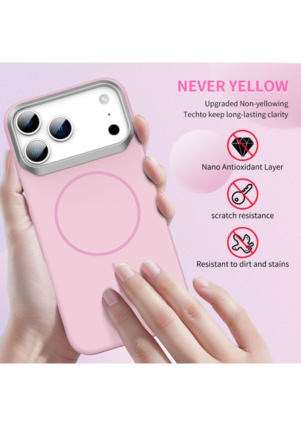 iPhone 17 Pro Için Manyetik Kılıf, Magsafe ile Uyumlu, Ince Sert Pc Mat Telefon Kılıfı, Açık Yeşil (Yurt Dışından) modelleri