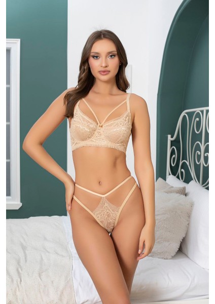 Bralet String Takım – Dantelli & Şık Tasarım (75-80-85-90 B Cup)
