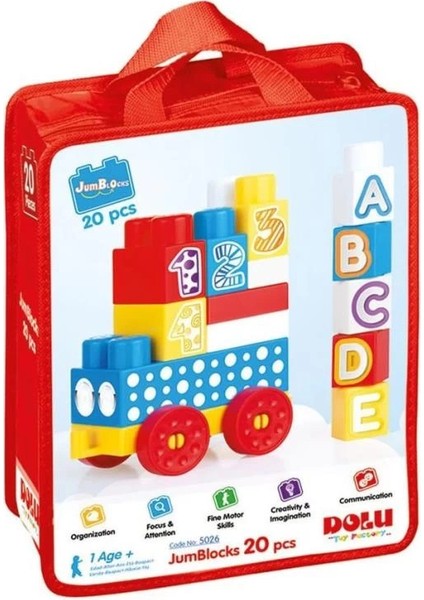 Bfs 5026 Oyuncak Çantalı Mega Blok 20 Lı