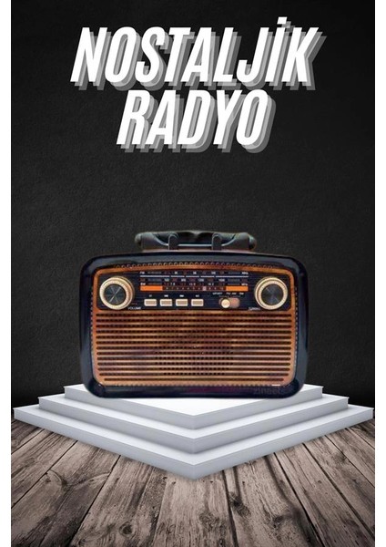 Bfs Eskitme Nostalji Tasarımlı Bluetoothlu Nostalji Radyo Ahşap Nostaljik Görünümlü fiyatları