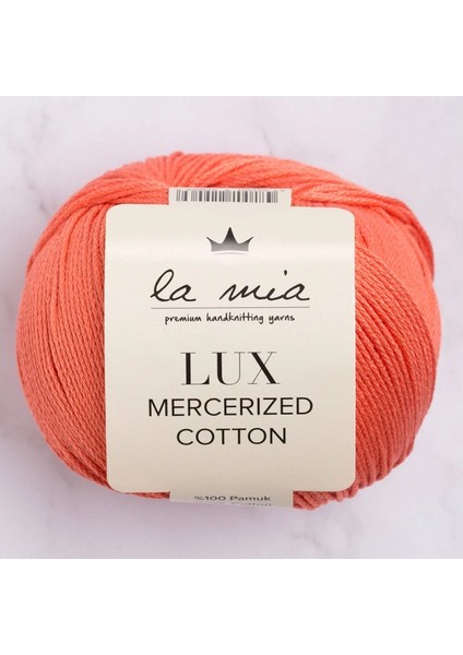 La Mia Lux Mercerized Cotton Nar Çiçeği El Örgü Ipi - 13 - 33744