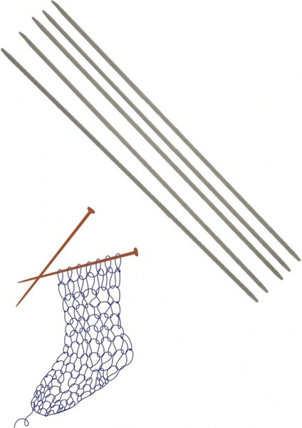 Çorap Şiş Metalize 20 cm 2,5 Numara