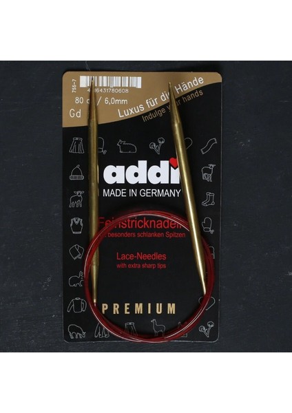 Addi 6mm 80cm Klasik Misinalı Dantel Şişi - 755-7