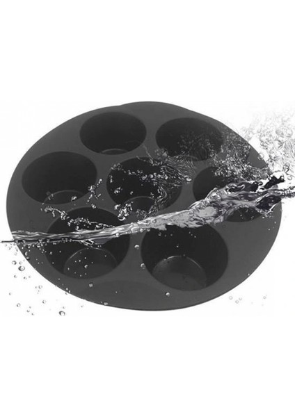 7 Gözlü Silikon Çok Amaçlı Airfryer Muffin Cupcake Kek ve Çörek Pişirme Kalıbı fırsatları