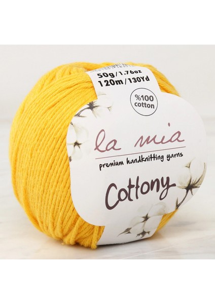 La Mia Cottony Hardal Sarı Bebek El Örgü İpi - P18-L018 - 33559