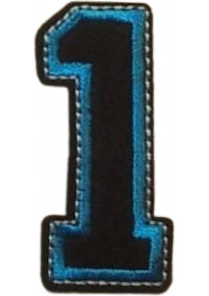 Aplike Ütü İle Yapışan 1 Rakamı Arma 2x4 cm