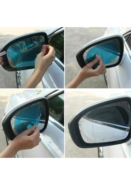 4 Parça Yan Aynalar ve Yan Camlar İçin Araç Ayna Yağmur Kaydırıcı ve Cam Buğu Önleyici Film Seti fiyatları