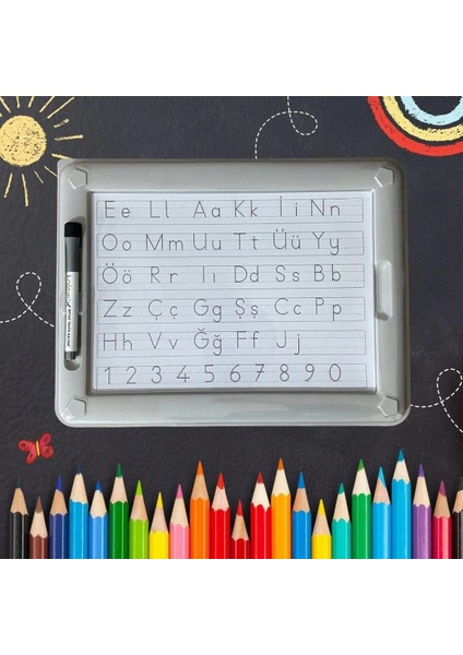 32 Farklı Etkinlikli Kalem ve Silgi Hediyeli Eğitici Sihirli Etkinlik Tahtası fiyatları