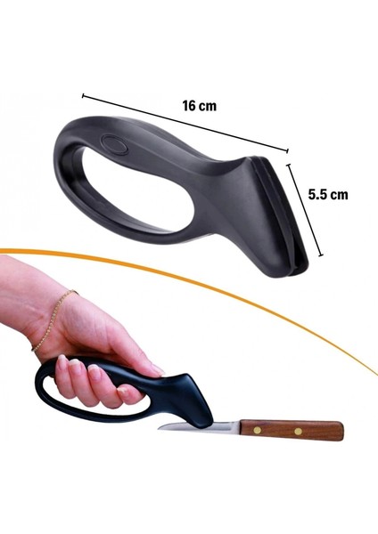 Kolay Tutuş Saplı Paslanmaz Çelik Manuel Bıçak Bileme Aleti indirimleri