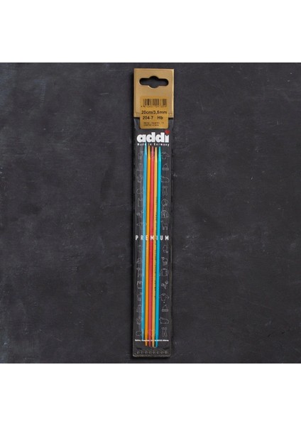 Addi Colibri 3,5mm 20cm Renkli Çorap Şişi - 204-7