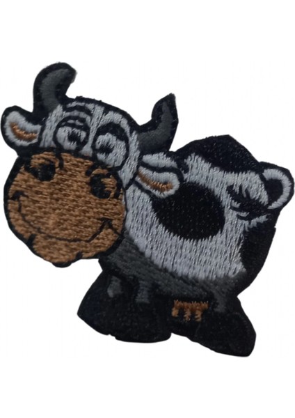 Aplike Ütü İle Yapışan İnek Arma 4x4 cm