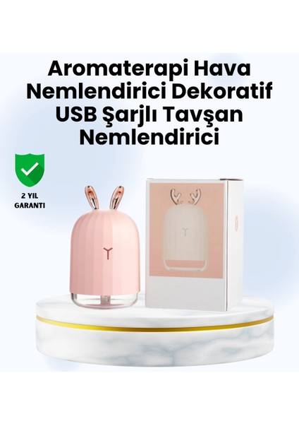 Bfs Beyaz Renk Ultrasonik Hava Nemlendirici ve Aromaterapi Difüzörü