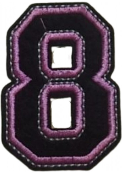 Aplike Ütü İle Yapışan 8 Rakamı Arma 3x4 cm
