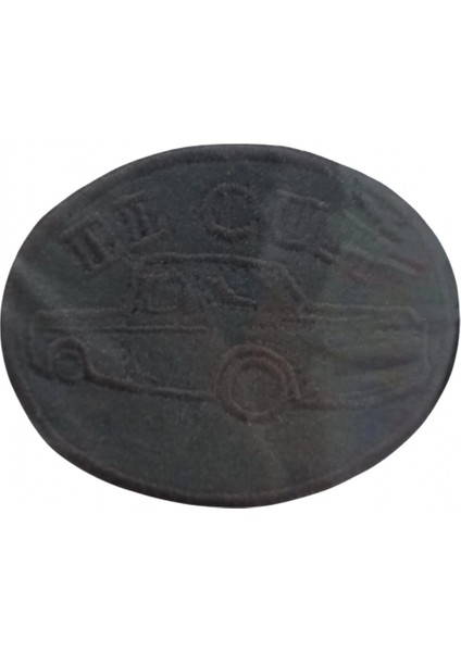 Aplike Ütü İle Yapışan Yuvarlak Araba II II Arma 3 cm