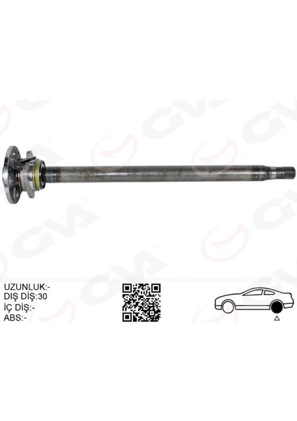 Mtxdpn Aks Mili Arka Sol Kalin Kisa 840MM Mercedes Sprinter B906 . Vw Crafter 30-35-50 Z:29-30 Poryali