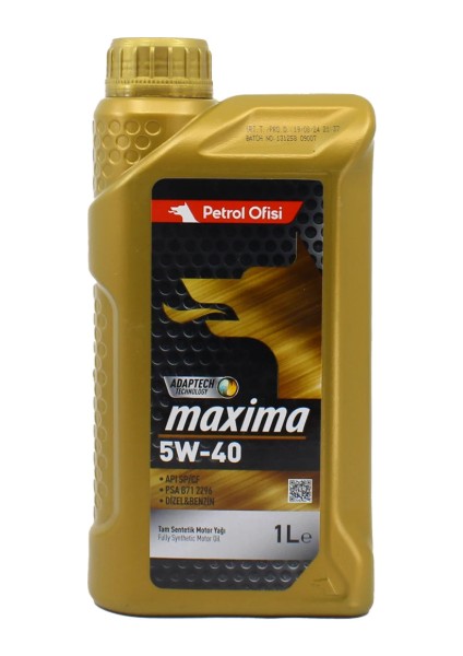 Maxima 5W-40 1 Lt Motor Yağı ( Üretim Yılı: 2022 )