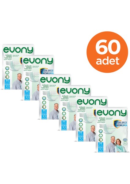 Yetişkin Hasta Bezi Medıum 60 Adet