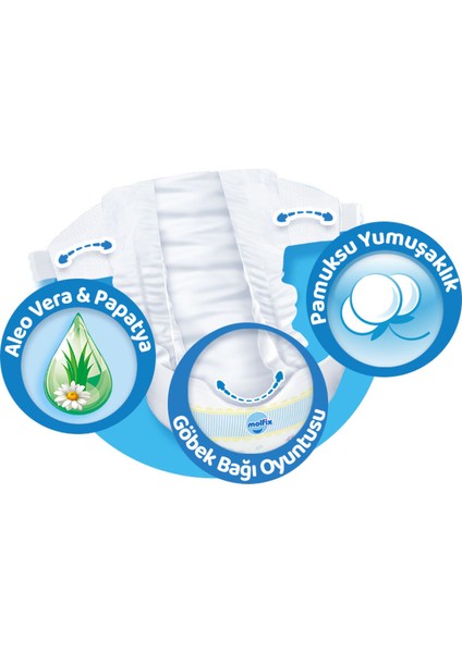 Prematüre 0 Beden Çocuk Bezi 120 Adet
