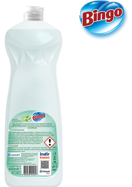 Sıvı Elde Bulaşık Deterjanı Sensitive 650ML x 3 Adet