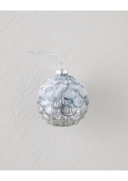 Belinda Yılbaşı Ağaç Süsü 8X8X8 cm Gri