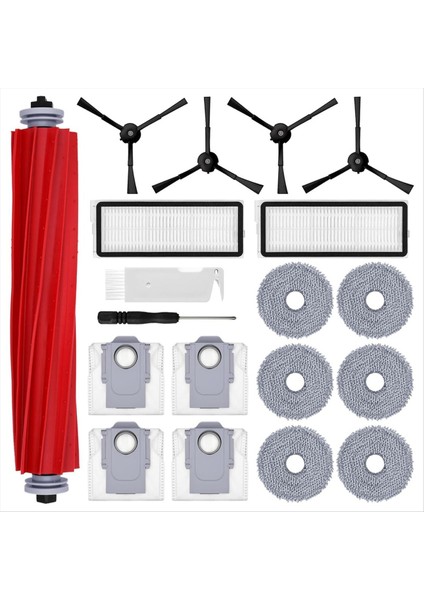 Ana Yan Fırçalar Hepa Filtreler Paspas Bezi Toz Torbaları Yedek Parçalar (Yurt Dışından)