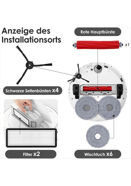 Ana Yan Fırçalar Hepa Filtreler Paspas Bezi Toz Torbaları Yedek Parçalar (Yurt Dışından) fırsatları
