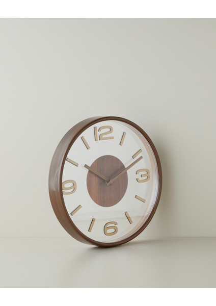 Cara Duvar Saati 30 cm Koyu Krem fiyatları