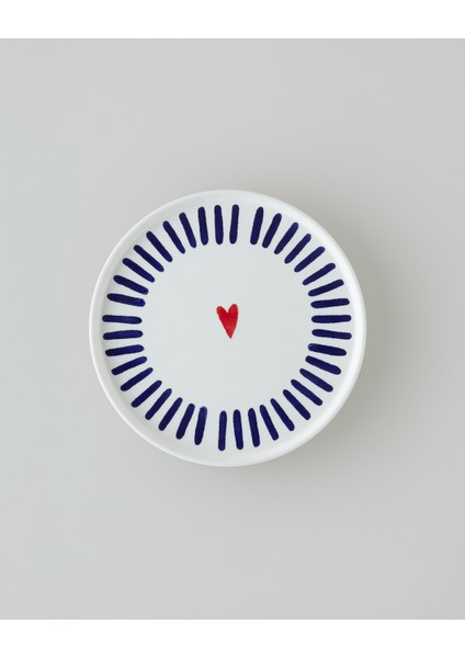 Amora Seramik Kahvaltı Takımı 14 Parça 6 Kişilik Lacivert-Kırmızı fırsatları