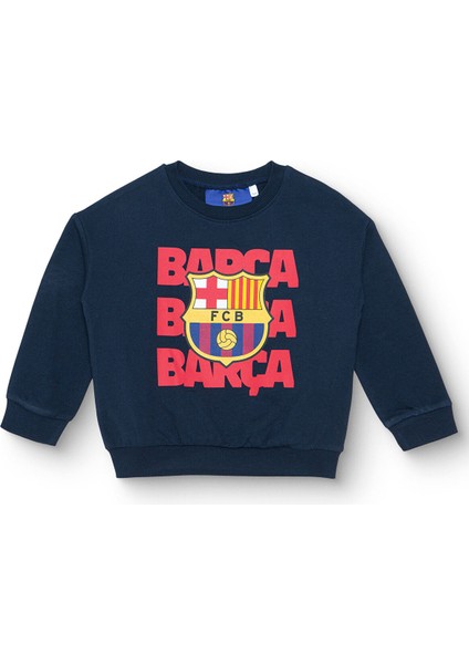 Unisex Sweatshirt Iki Iplik Bisiklet Yaka Uzun Kol