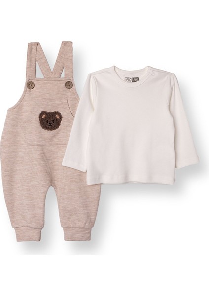 Unisex Yenidoğan Salopet-Sweatshirt Interlok Bisiklet Yaka Uzun Kol Patiksiz Yaka modelleri