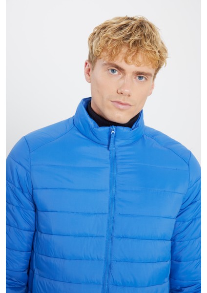 Rüzgar Geçirmez Taşınabilir Çantalı Sıcak Tutan Hafif Standart Fit Elyaf Dolgulu Şişme Erkek Mont fırsatları