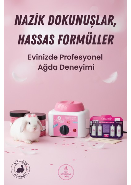 2 x Pudralı Soyulabilen Boncuk Ağda + Premium Ağda Isıtıcı Makine + Ağda Yağı+ Spatula Seti fiyatları