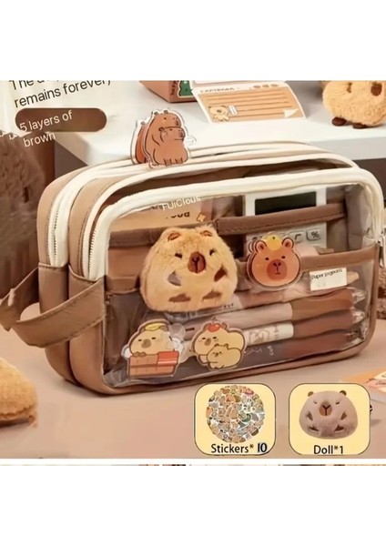 Desenli Şeffaf Kalemlik (Yurt Dışından)