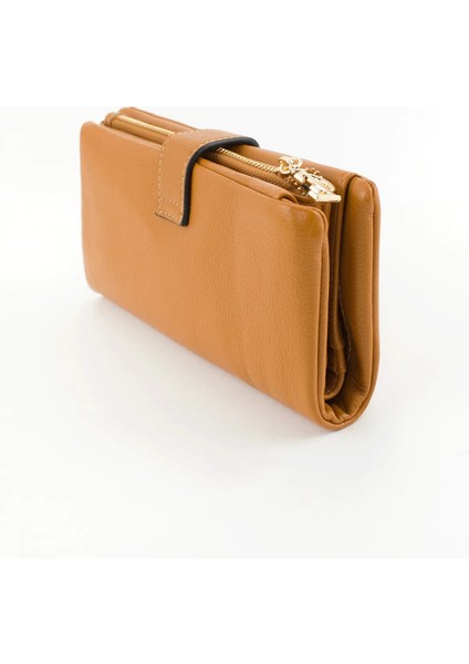 Ccs Çıtçıt ve Fermuar Detaylı Bayan Cüzdan