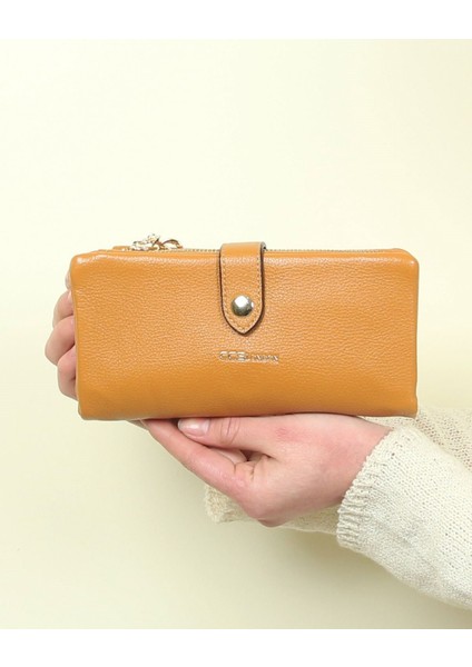 Ccs Çıtçıt ve Fermuar Detaylı Bayan Cüzdan
