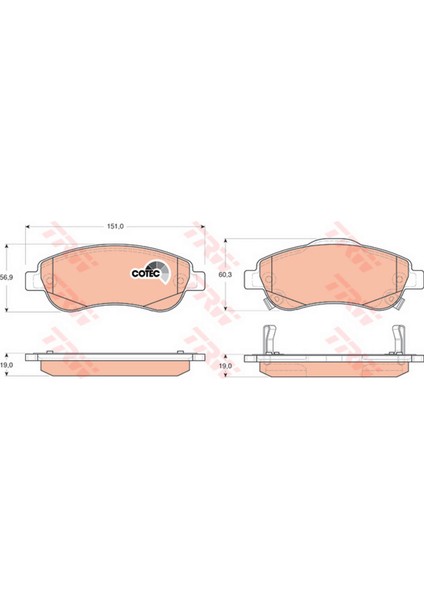 Mtxdpn Ön Balata Honda Crv Iii 2.0 07 12 Vtec-2.2 I Ctdi 07 2.2 I Dtec 12 1.6 Idtec 13 GDB3559