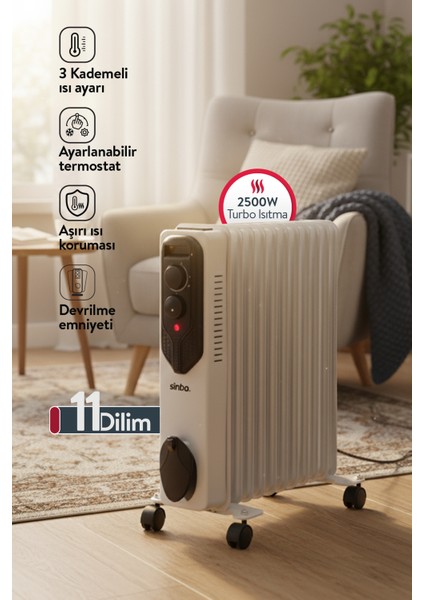 SFH-6938 Yağlı Radyatör-Beyaz